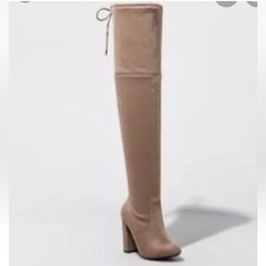 Thigh High Boots Target’s A New Day Brown Faux‎ Suede Womens size 10